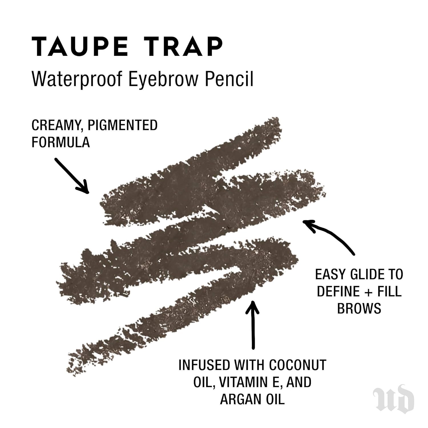 Urban Decay Brow Beater Micro Fine Waterproof Brow Pencil & Spoolie Brush, Smudge-resistant Eyebrow Makeup, Moisturizing with Vitamin E, Argan Oil & Coconut Oil, Vegan, Cruelty-free - 0.0018 oz