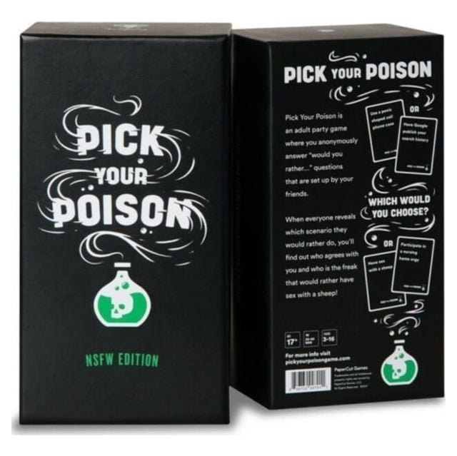 Pick Your Poison Card Game: The "What Would You Rather Do?" Party Game - NSFW Edition