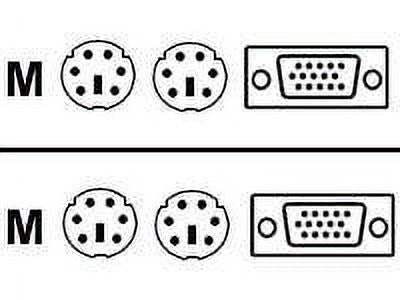 Raritan - Keyboard / video / mouse (KVM) cable - PS/2, HD-15 (VGA) (M) to PS/2, HD-15 (VGA) (M) - 6 ft - for SwitchMan