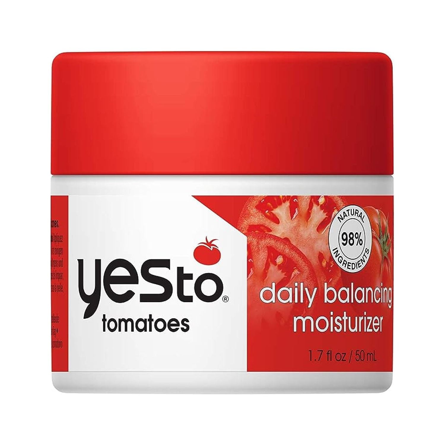 Yes To Tomatoes Daily Balancing Moisturizer, Blemish-Fighting & Enlightening Moisturizer, Natural Vegan & Cruelty Free, 1.7 Fl Oz