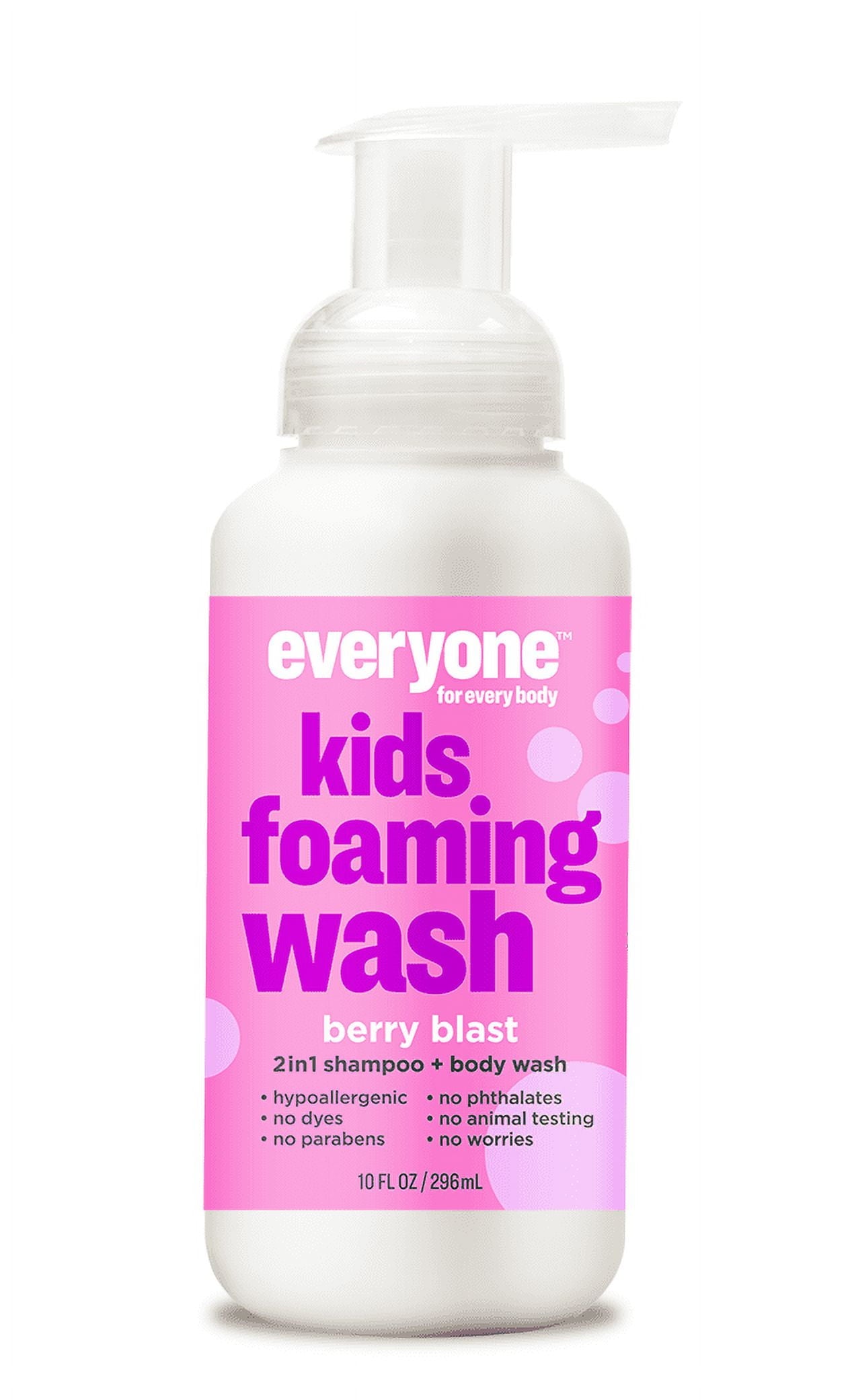 Everyone Kids Berry Blast 2-in-1 Foaming Body Wash + Shampoo, 10 Fl Oz