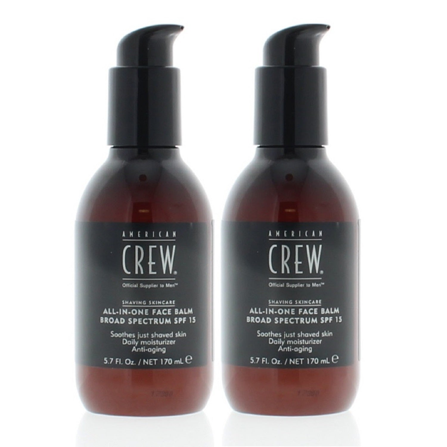 American Crew All-In-One Face Balm SPF 15 5.7 Oz. (Pack of 2)