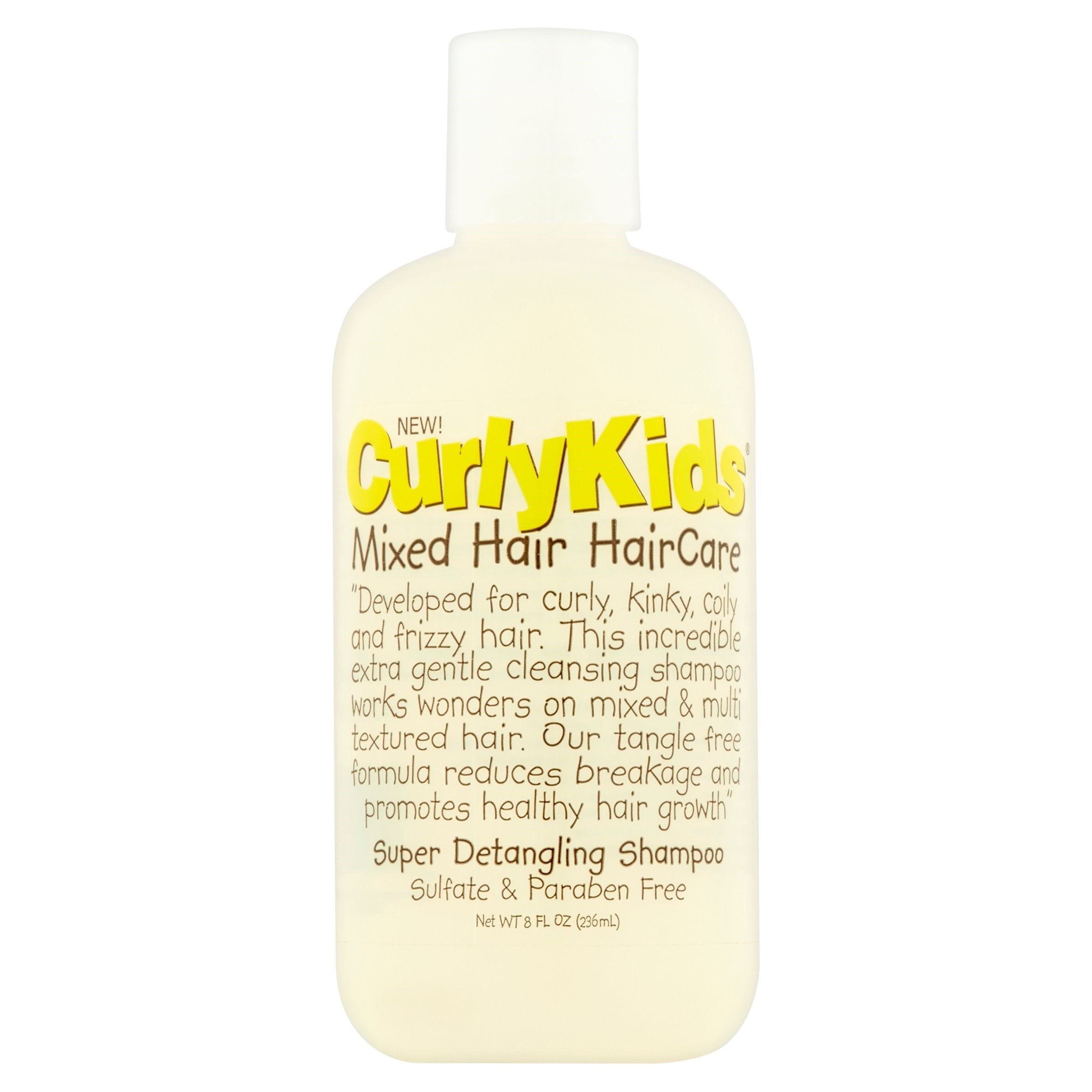 CurlyKids Mixed Hair HairCare Super Detangling Shampoo, 8 oz. Child