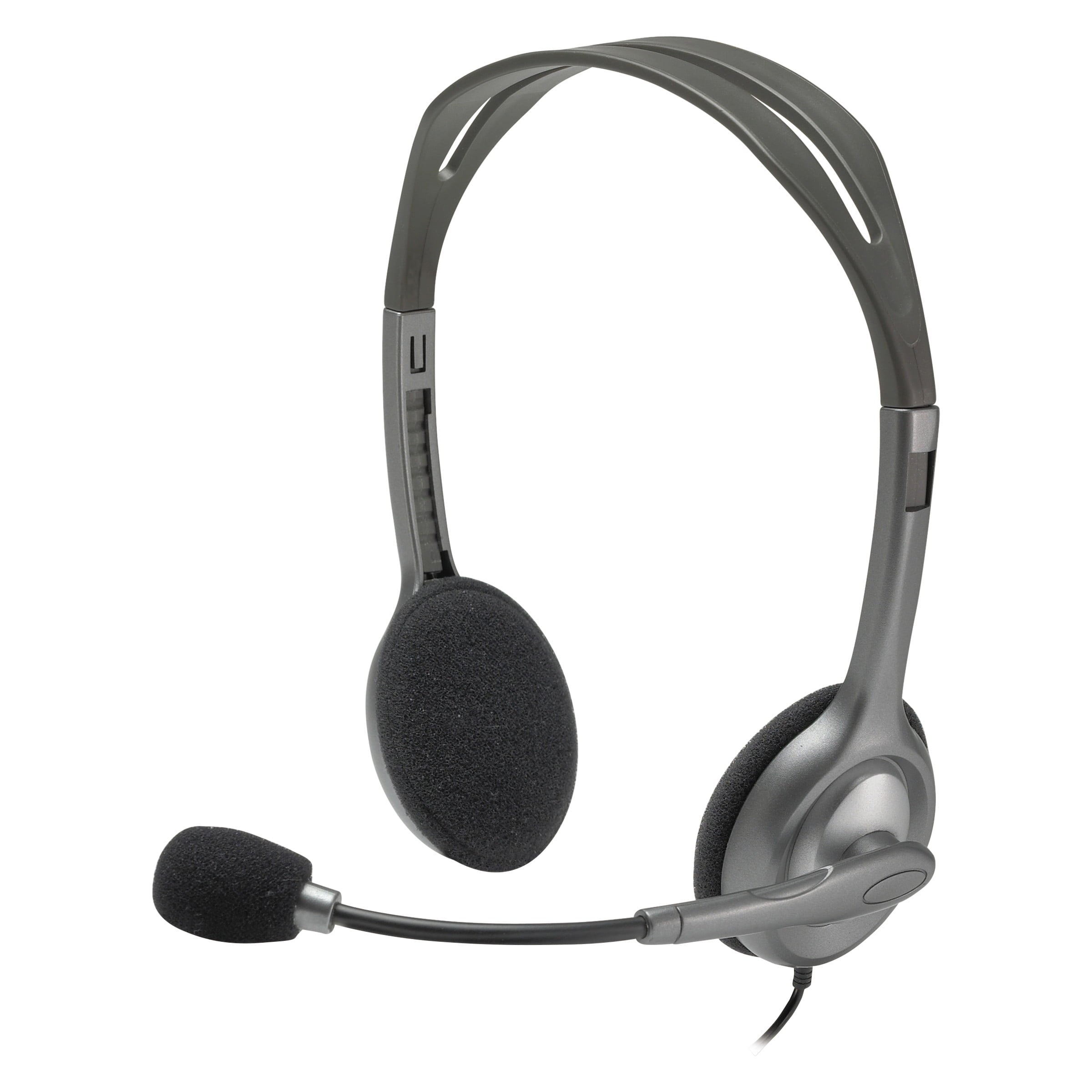 Logitech H111 Binaural Over-the-Head, Stereo Headset, Black/Silver