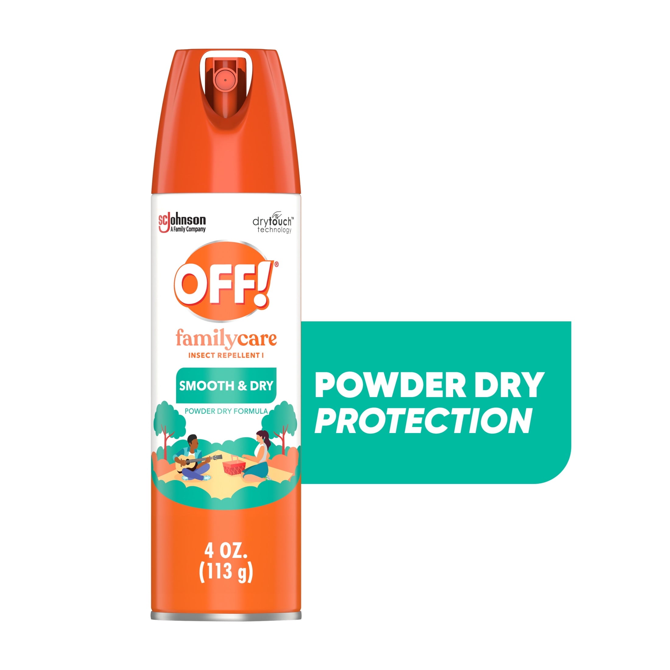 OFF! FamilyCare Insect Repellent I, Smooth & Dry Mosquito Bug Spray, 4 oz (1 ct)