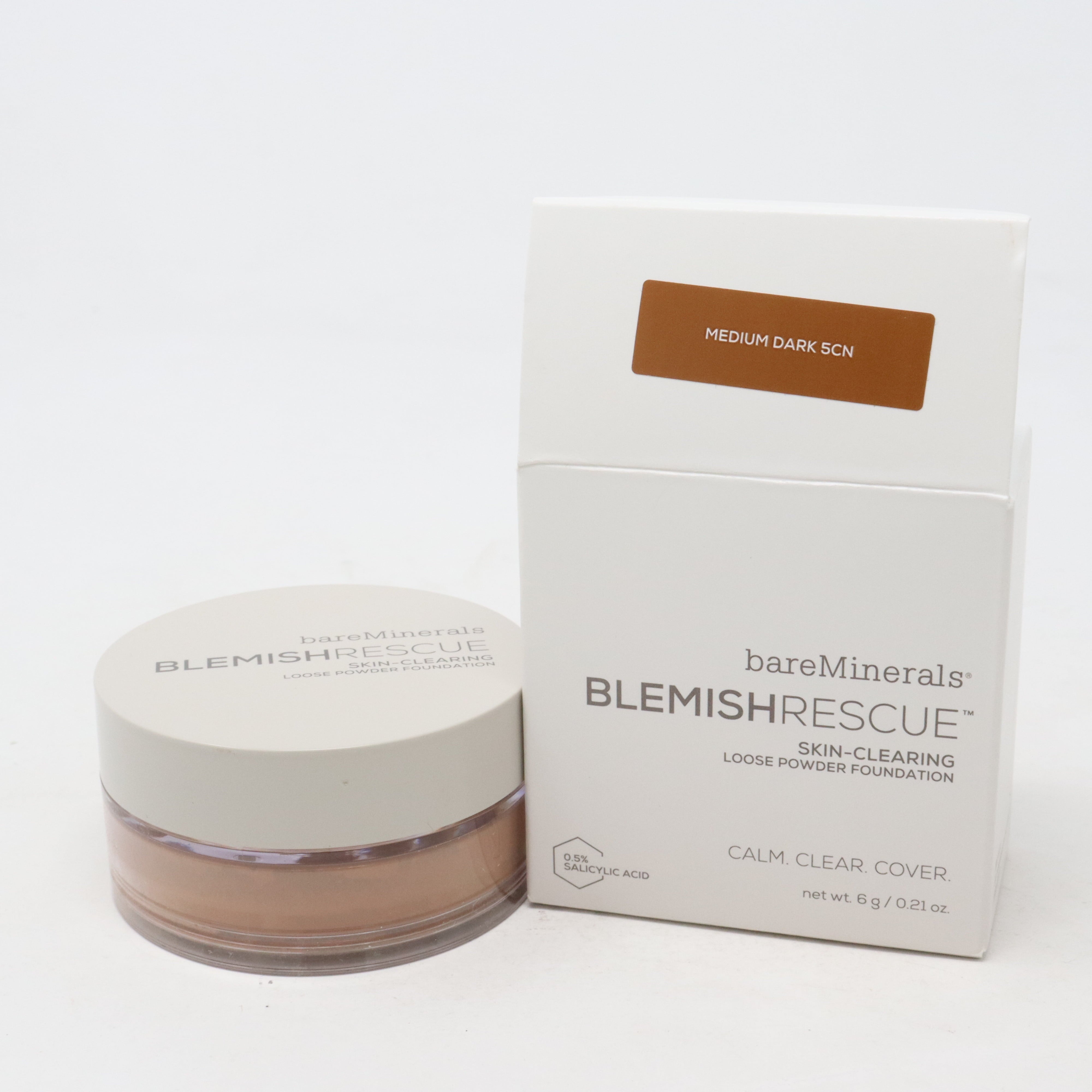 Bareminerals Blemish Rescue Loose Powder Foundation 0.21oz Medium Dark 5CN New