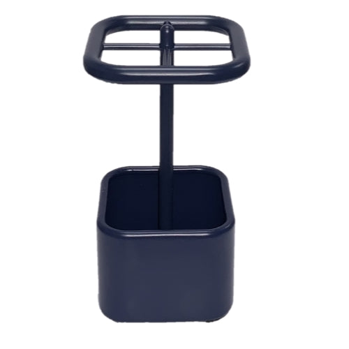 InterDesign Gia Toothbrush Holder Stand for Bathroom Vanity Countertops - Navy