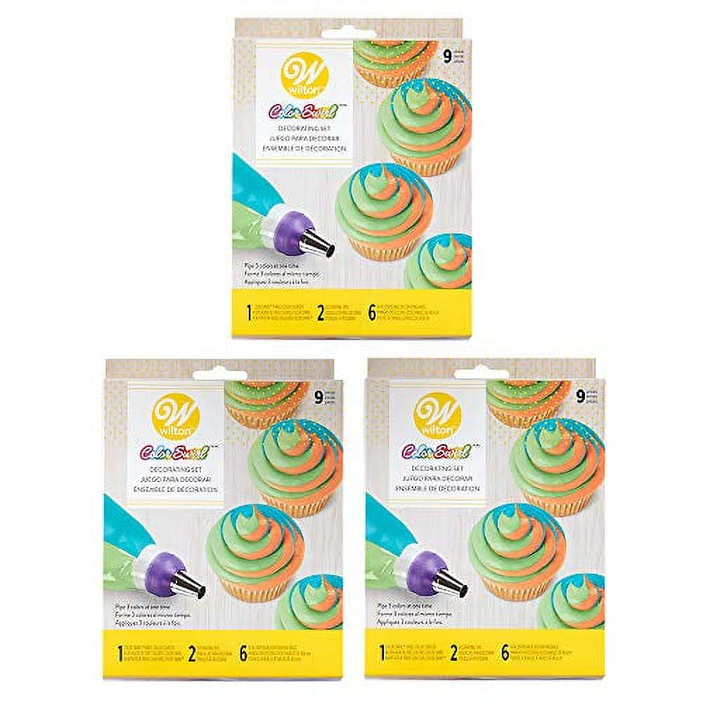 Wilton Color Swirl 3-Color Coupler 9-Piece Decorating Kit, 3 pack