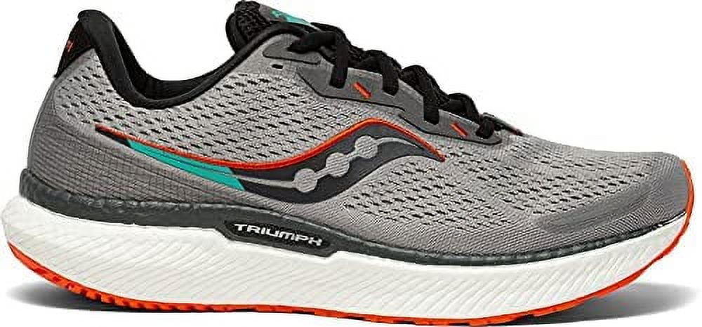 Saucony Men's Triumph 19 Running Shoe, Alloy/FIRE, 12.5