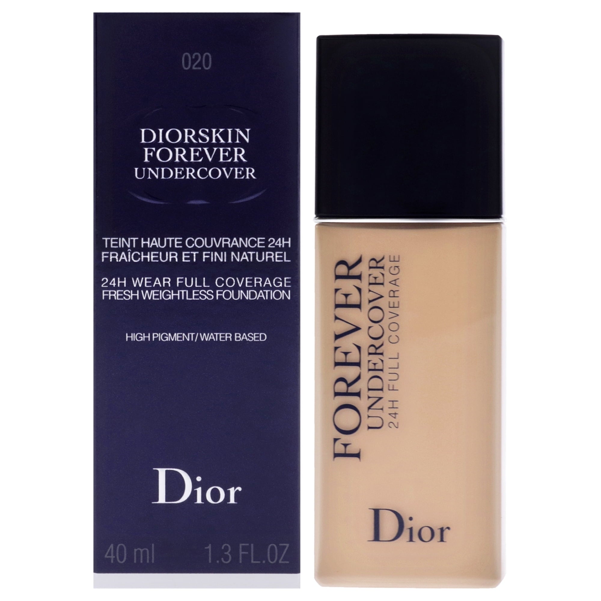 Diorskin Forever Undercover Foundation - 020 Light Beige by Christian Dior for Women - 1.3 oz Founda