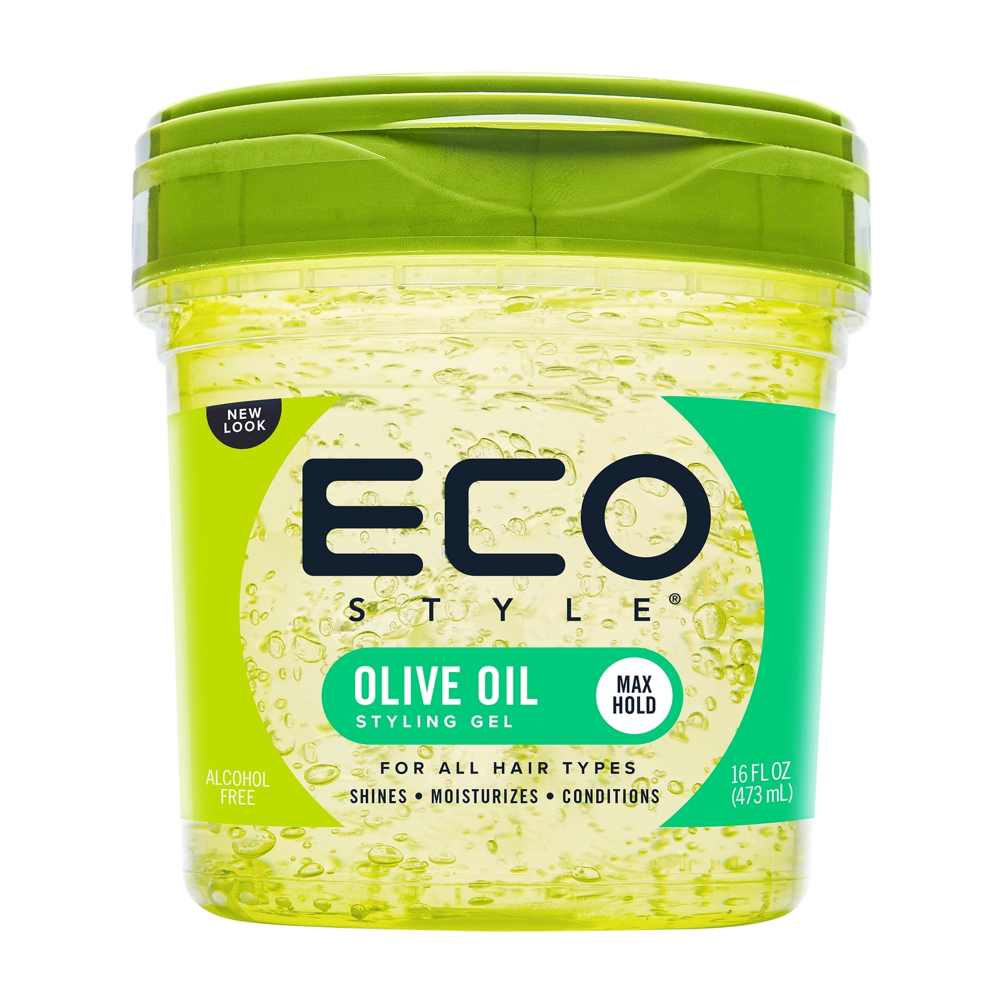 Eco Style Olive Oil Hair Styling Gel, 16 oz, Moisturizing, Unisex