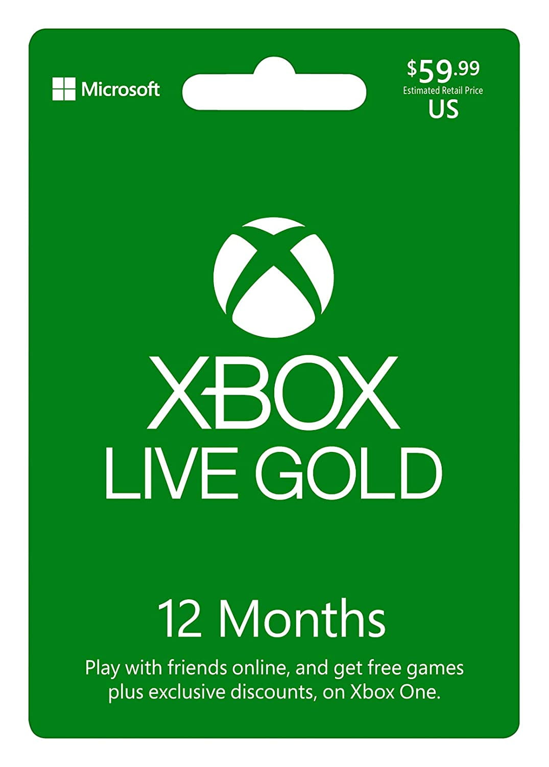 Xbox LIVE Gold 12 Months Card