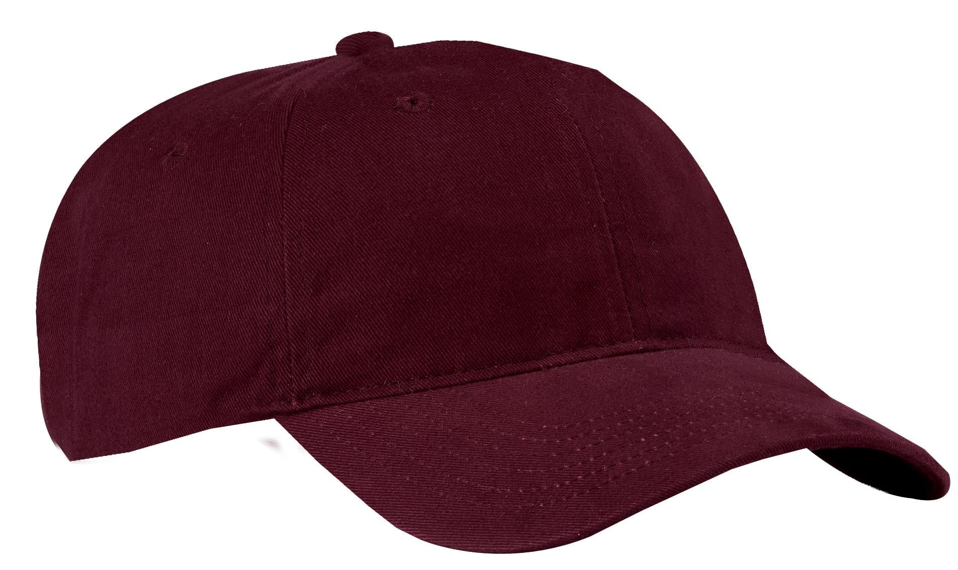 Port & Company   Brushed Twill Low Profile Cap-One Size (Maroon)