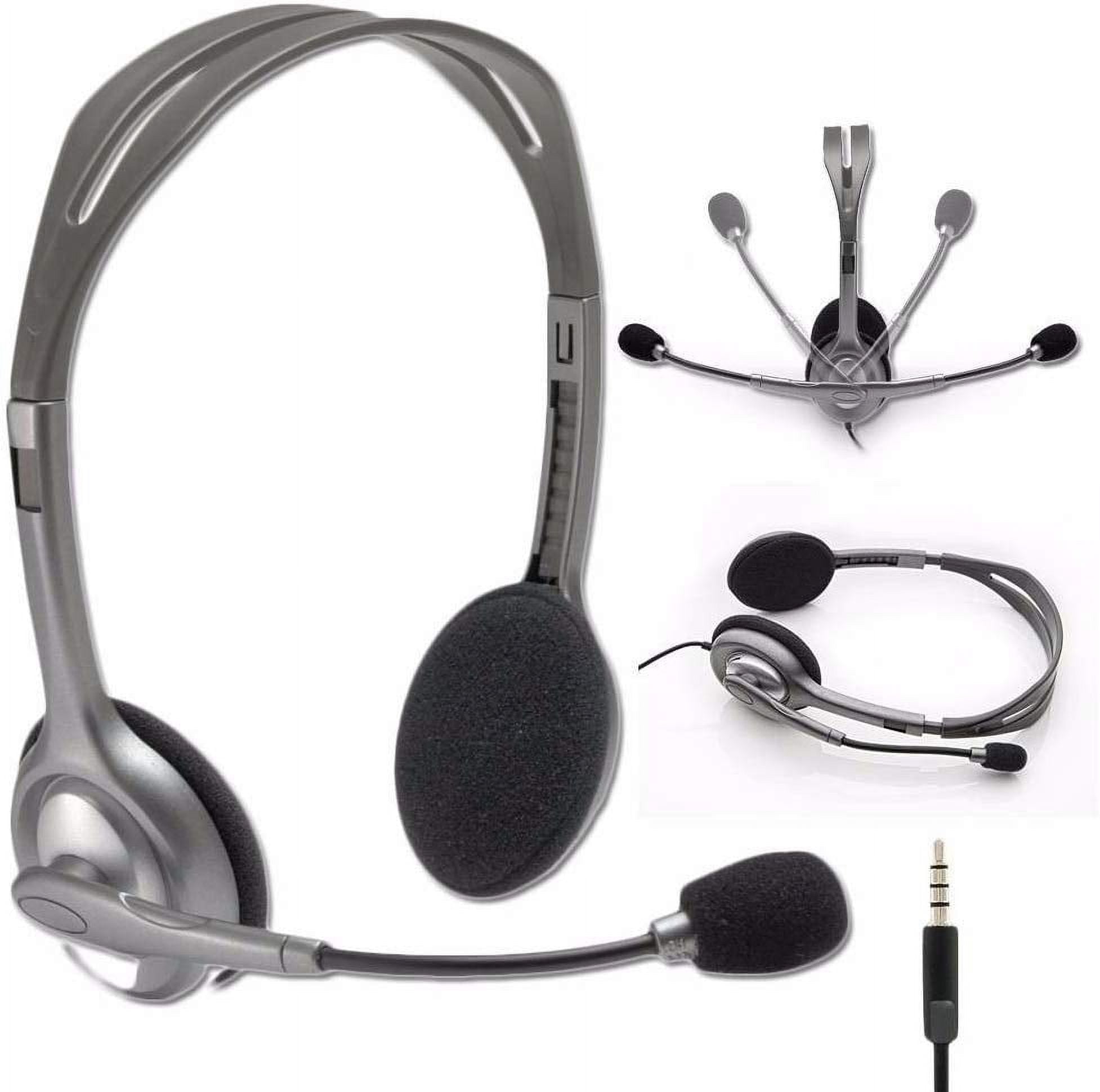 Logitech Stereo Headset H111/H110 with Noise Cancelling Microphone - Bulk Packaging