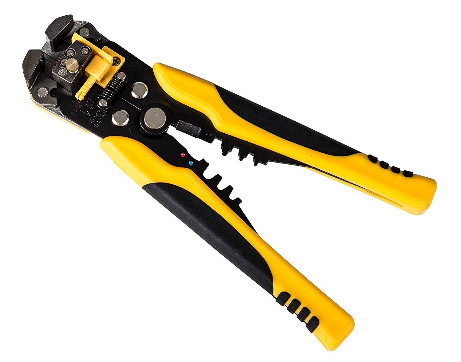 Self Adjusting Wire Stripper - Comfortable Grip and Ergonomic Handle - Powerful Stripping, Cutter, Crimper and Pliers Hand Tool - By Gee Gadgets