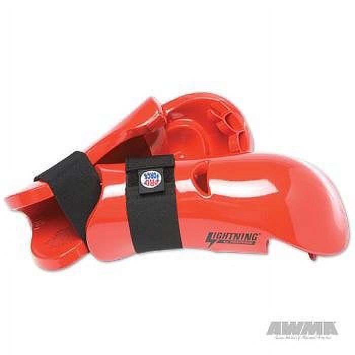 pro force lightning punches karate sparring gloves - red - child medium