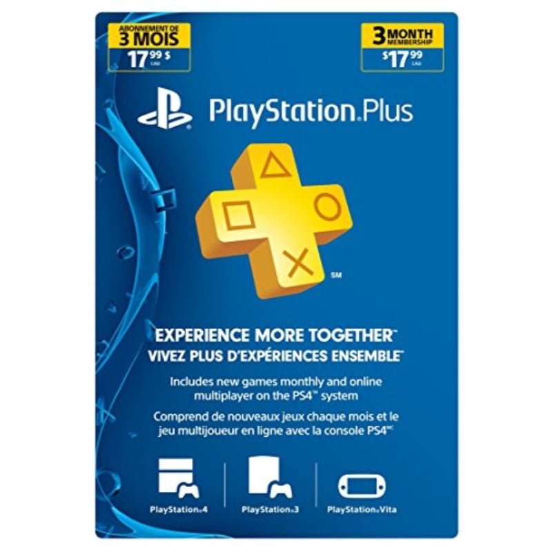 PSN PLUS 3 MONTH SUBSCRIPTION CARD