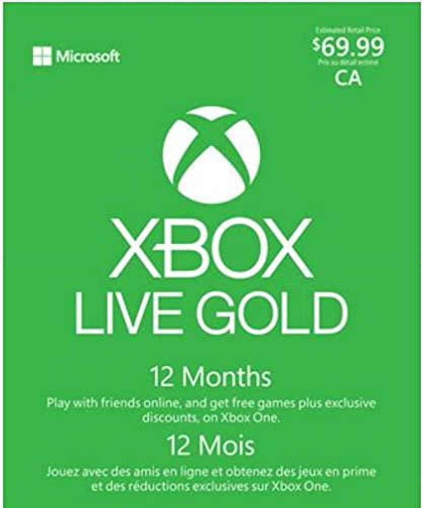 Microsoft Xbox LIVE 12 Month Gold Membership (Physical Card [can be used in U.S.] ) [video game]