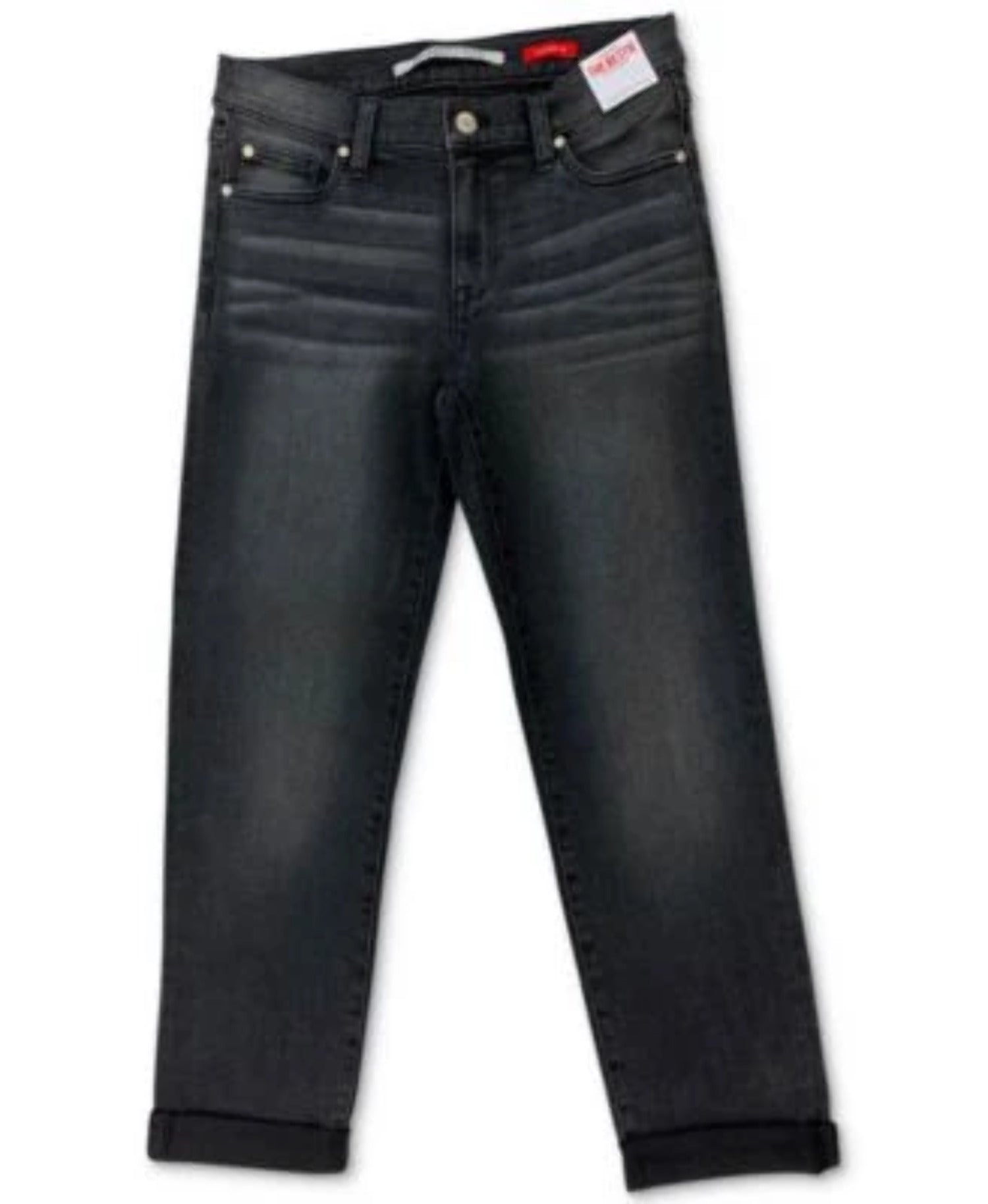 Celebrity Pink Juniors' Roll-Cuff Girlfriend Jeans 3