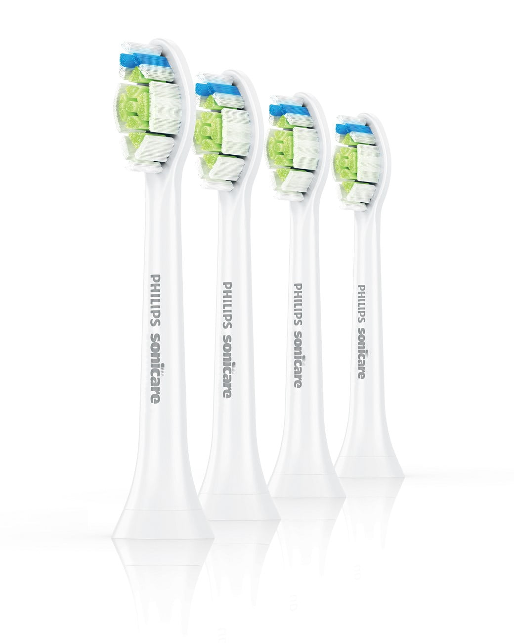 Philips Sonicare DiamondClean Replacement Toothbrush Heads, HX6064/64, White 4-pk