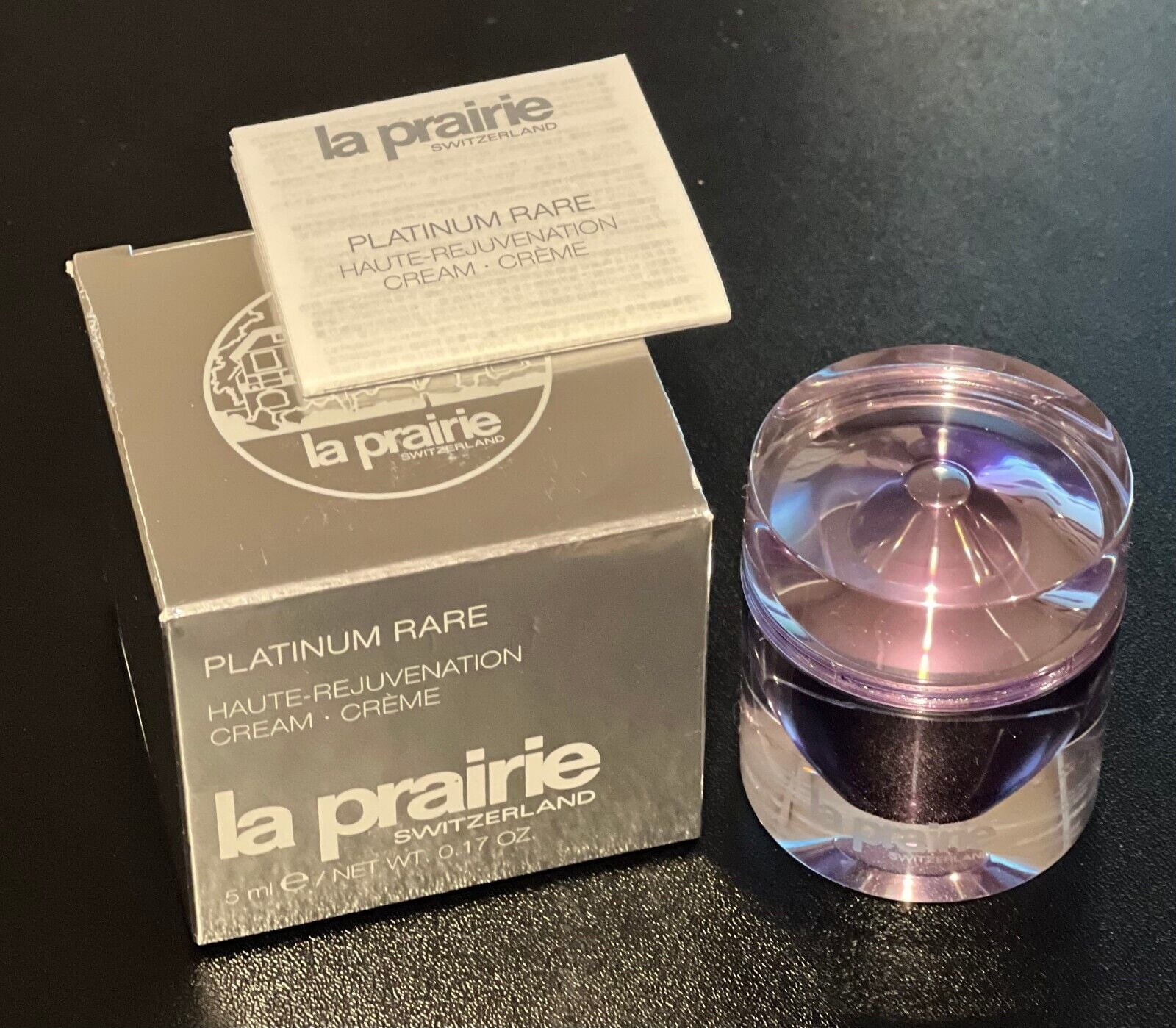 La Prairie Platinum Rare Haute Rejuvenation Cream 5ml. / 0.17oz. Travel Size!