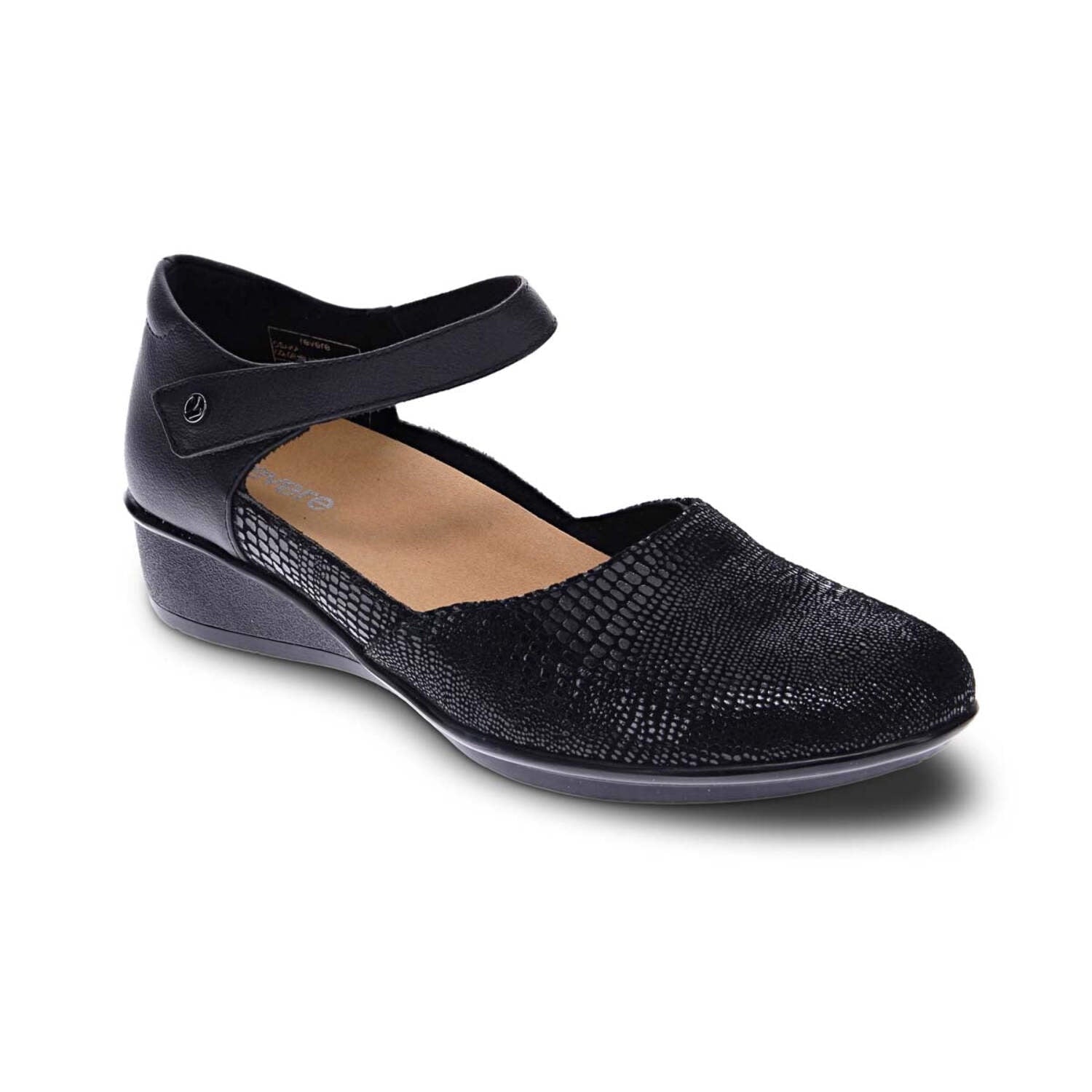 Revere Osaka Women Casual Shoes In Black Lizard