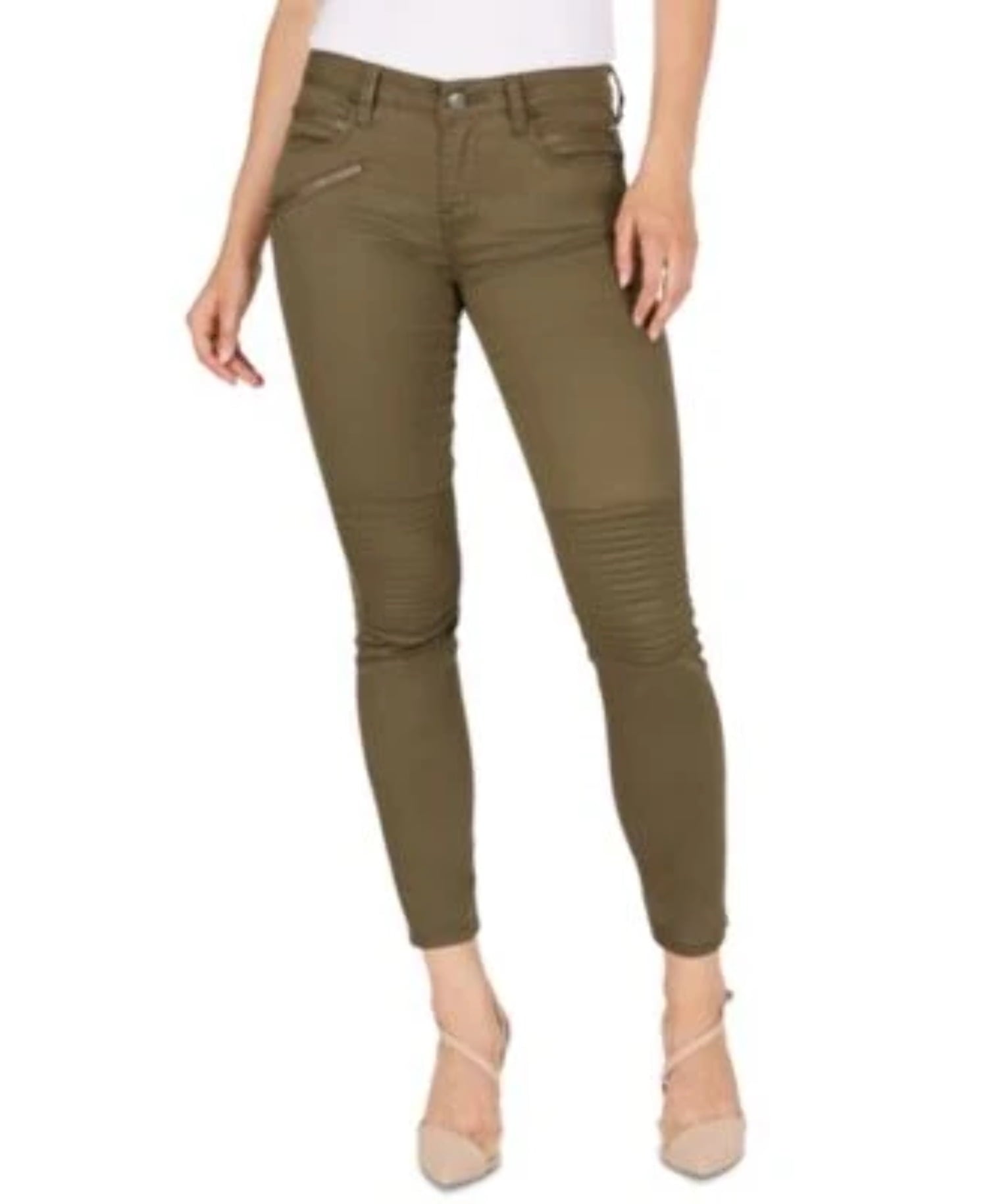 Numero Mid-Rise Moto Skinny Ankle Jeans 28