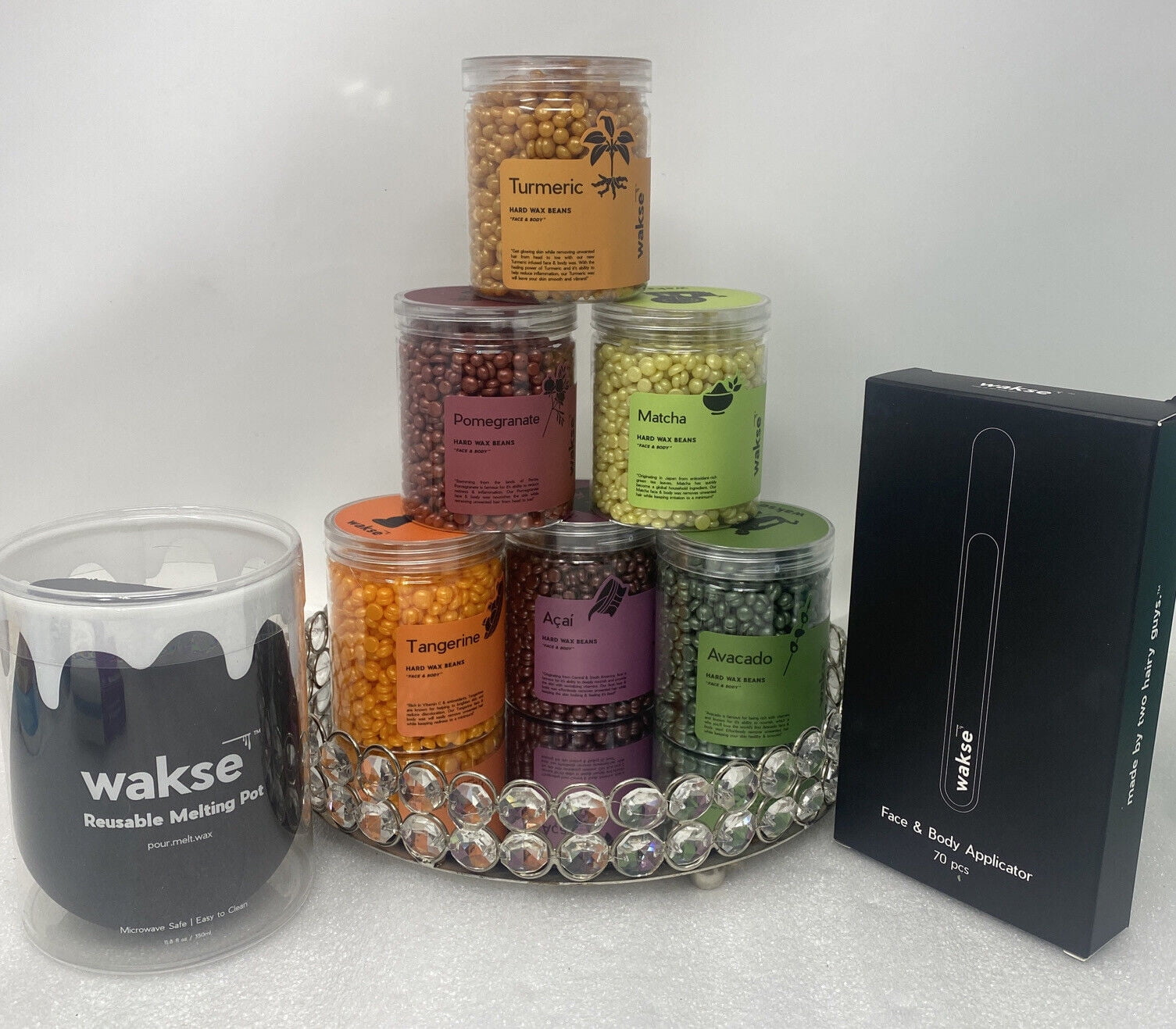 Wakse Botanicals At Home Wax Kit For Face & Body 6 Pack Collection