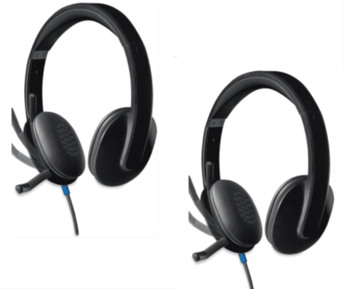 Logitech High-Performance USB Headset H540 for Windows and Mac, Skype Certified - 2 pack (Bulk Pack)