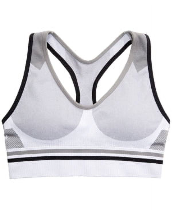 Maidenform Girls Seamless Sports Bra/S/Gray/White