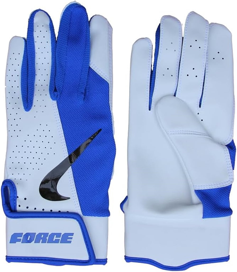 Nike Force Edge Men's Baseball Gloves - Blue/White - Medium