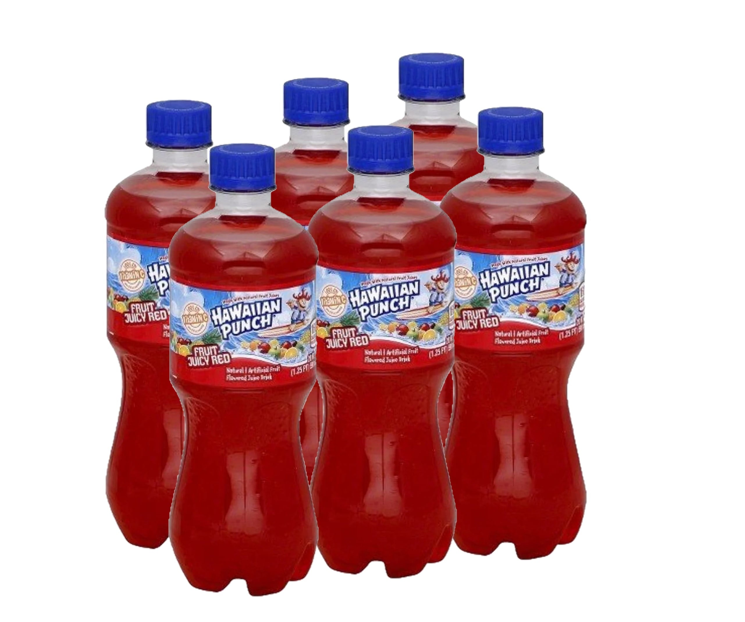 Hawaiian Punch Fruit Juicy Red, 20oz Bottle (Pack of 6) Packaging May Vary