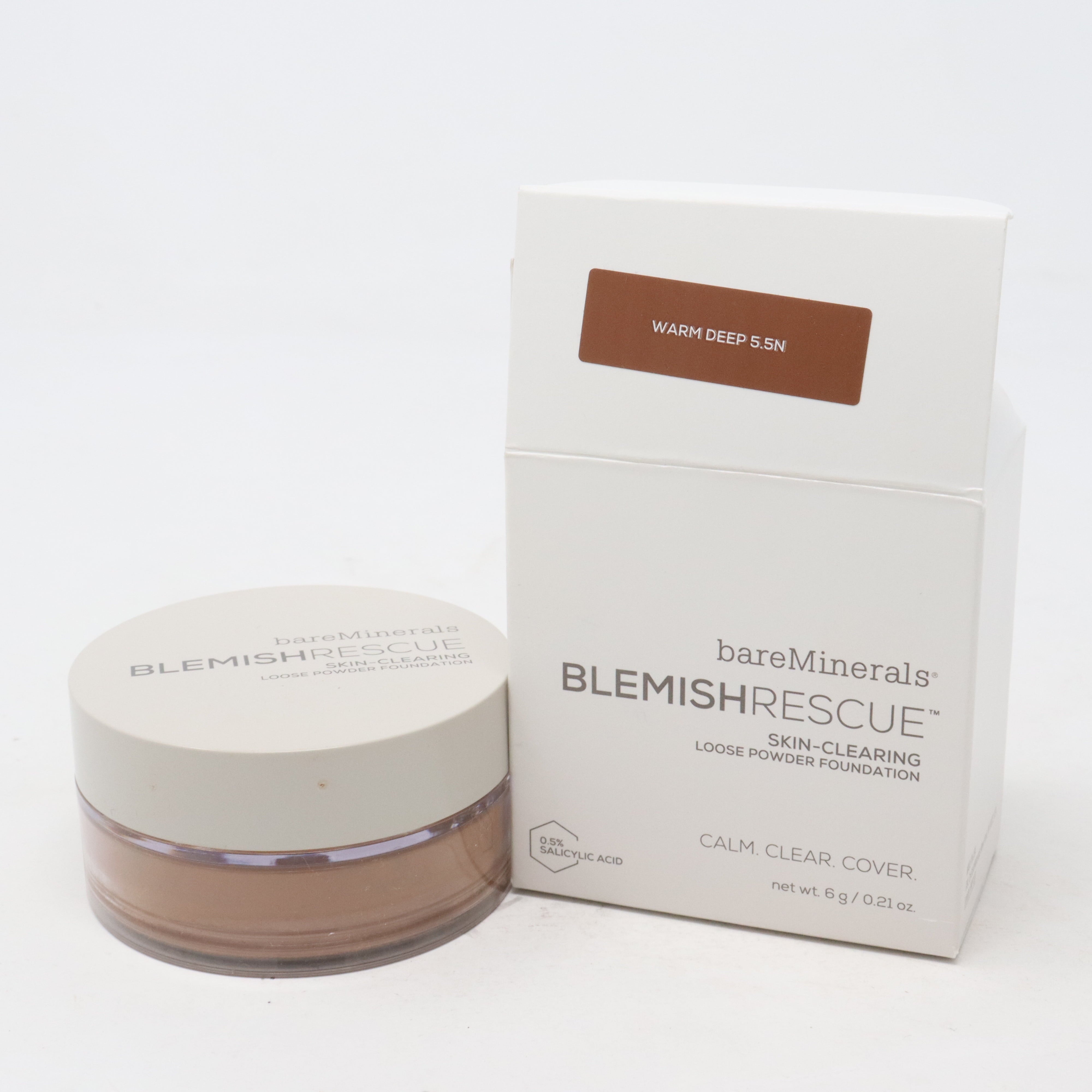 Bareminerals Blemish Rescue Loose Powder Foundation 0.21oz Warm Deep 5.5N New