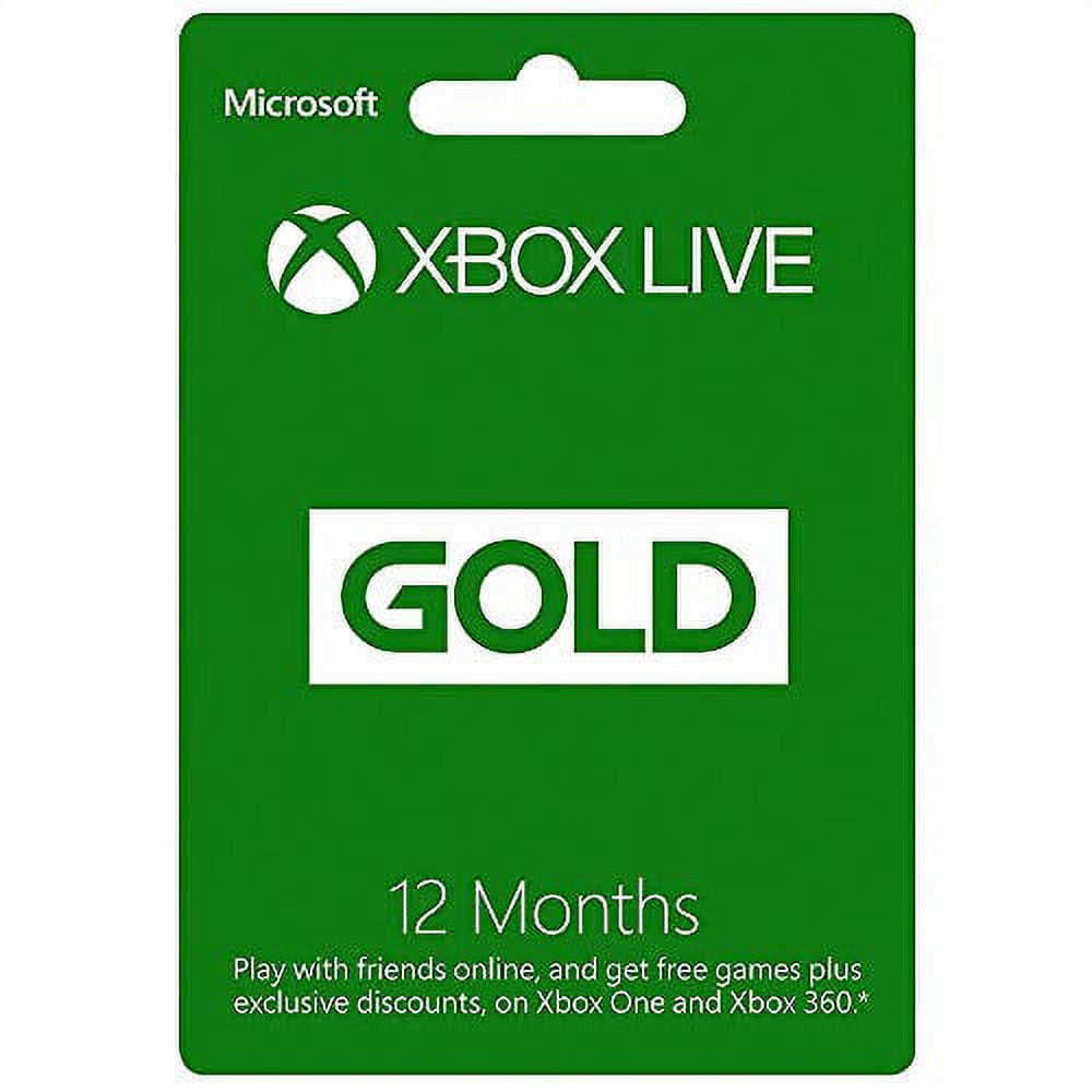 Microsoft Xbox Live 12 Month Gold Card