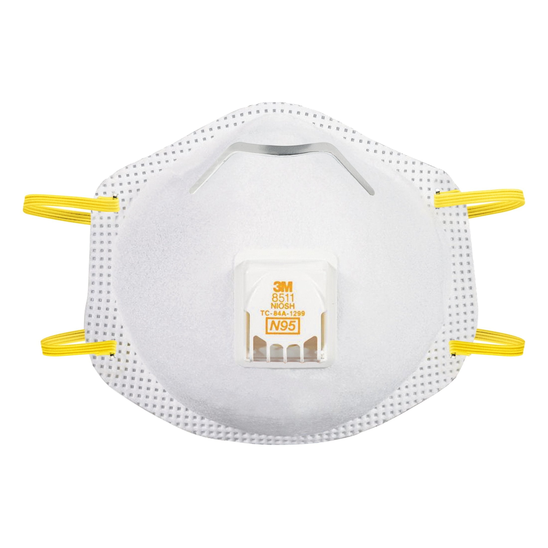 3M™ Cool Flow™ Valve Respirator 8511, N95, White, 10 Masks