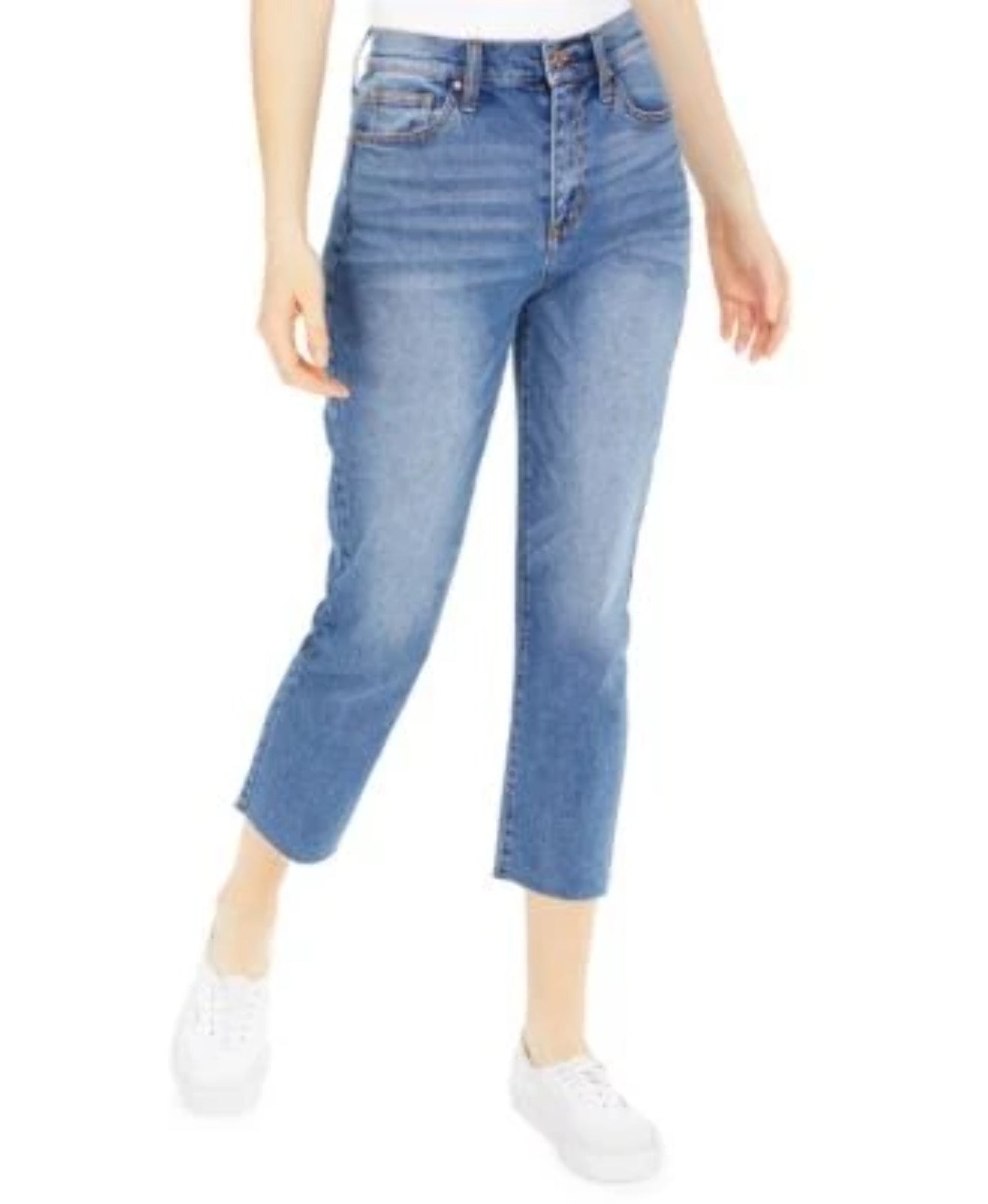 Celebrity Pink Juniors' Cropped Straight-Leg Jeans 5