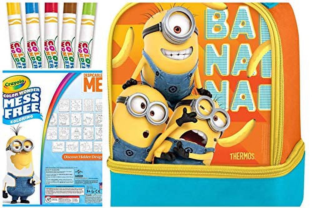 Dual Lunch Kit, Despicable Me 3 Color Wonder Despicable Me Coloring Pages, Mess Free Coloring, Gift for Kids