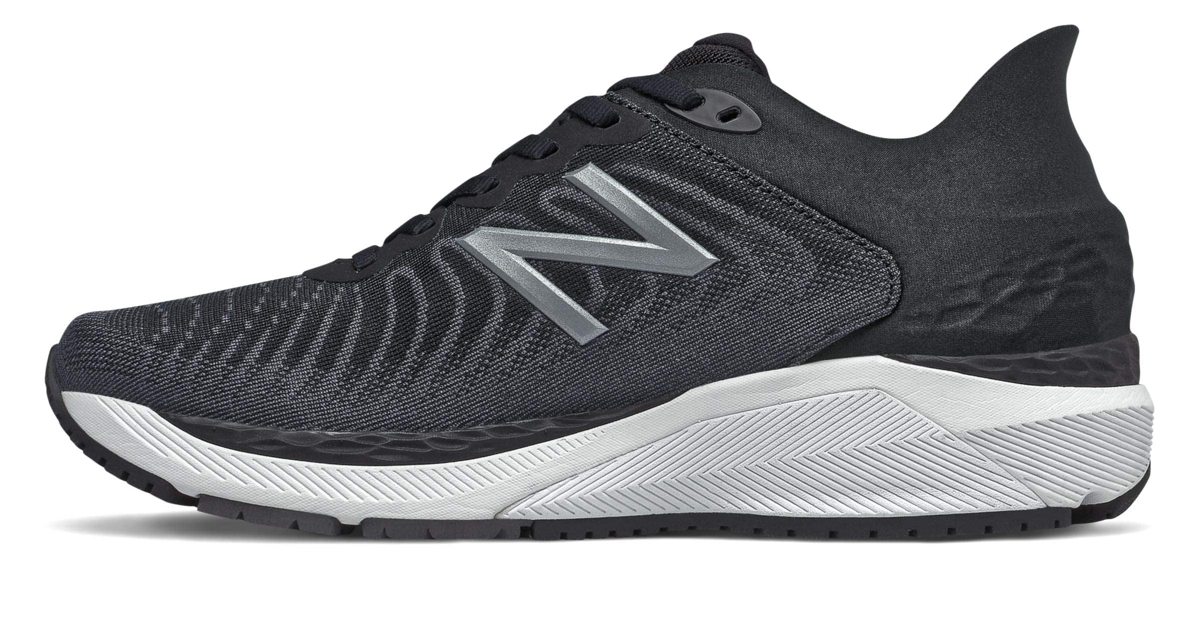 New Balance Women's Fresh Foam 860v11, Black/White, 12 Medium