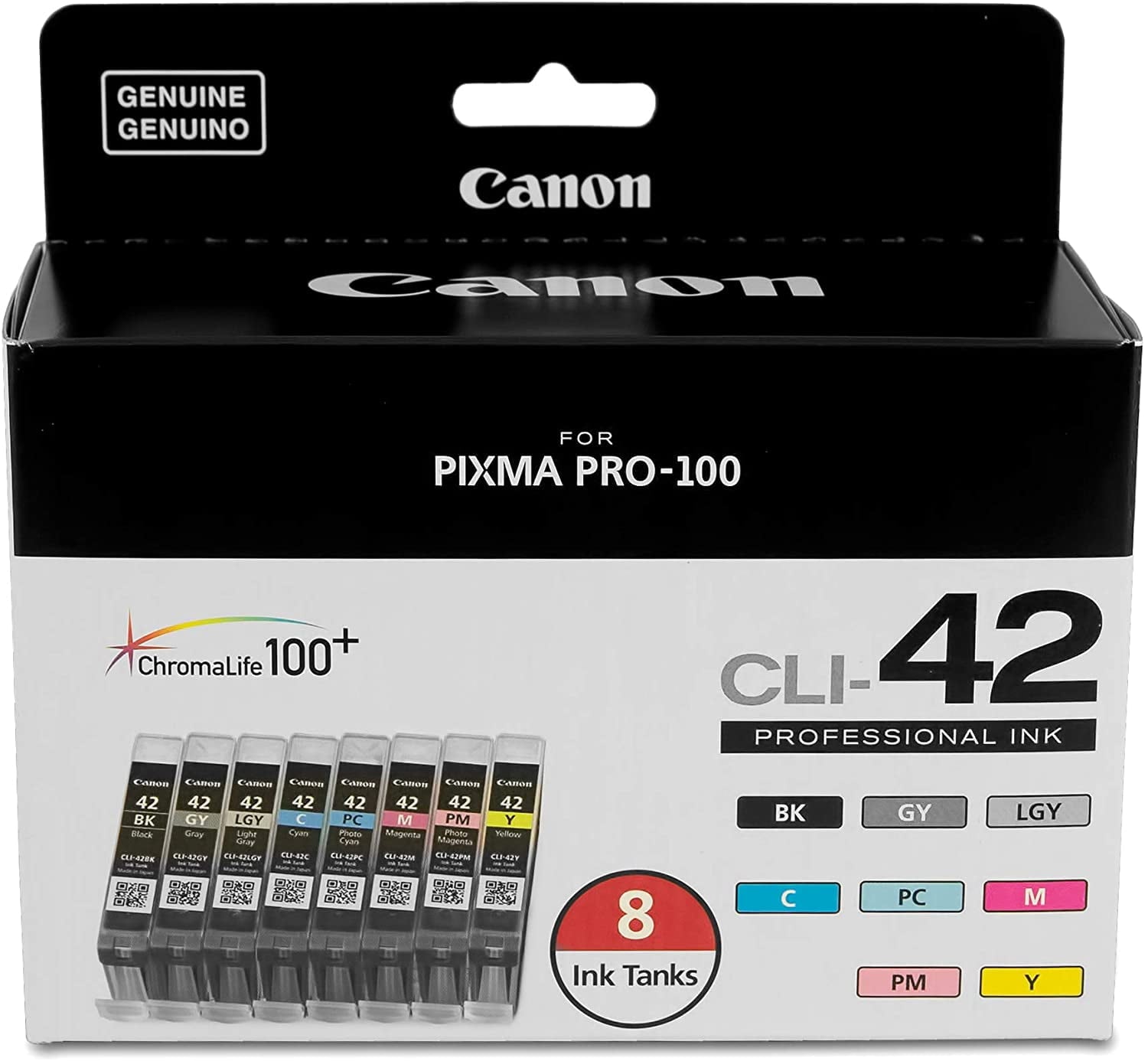 Canon CLI-42 8 PK Value Pack Ink, 8 Pack