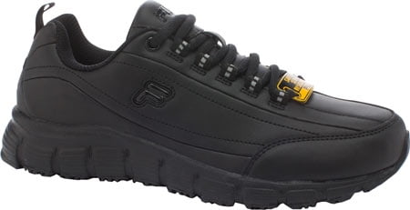 Women's Fila Memory Radiance Slip Resistant Black/Black/Black 9.5 W