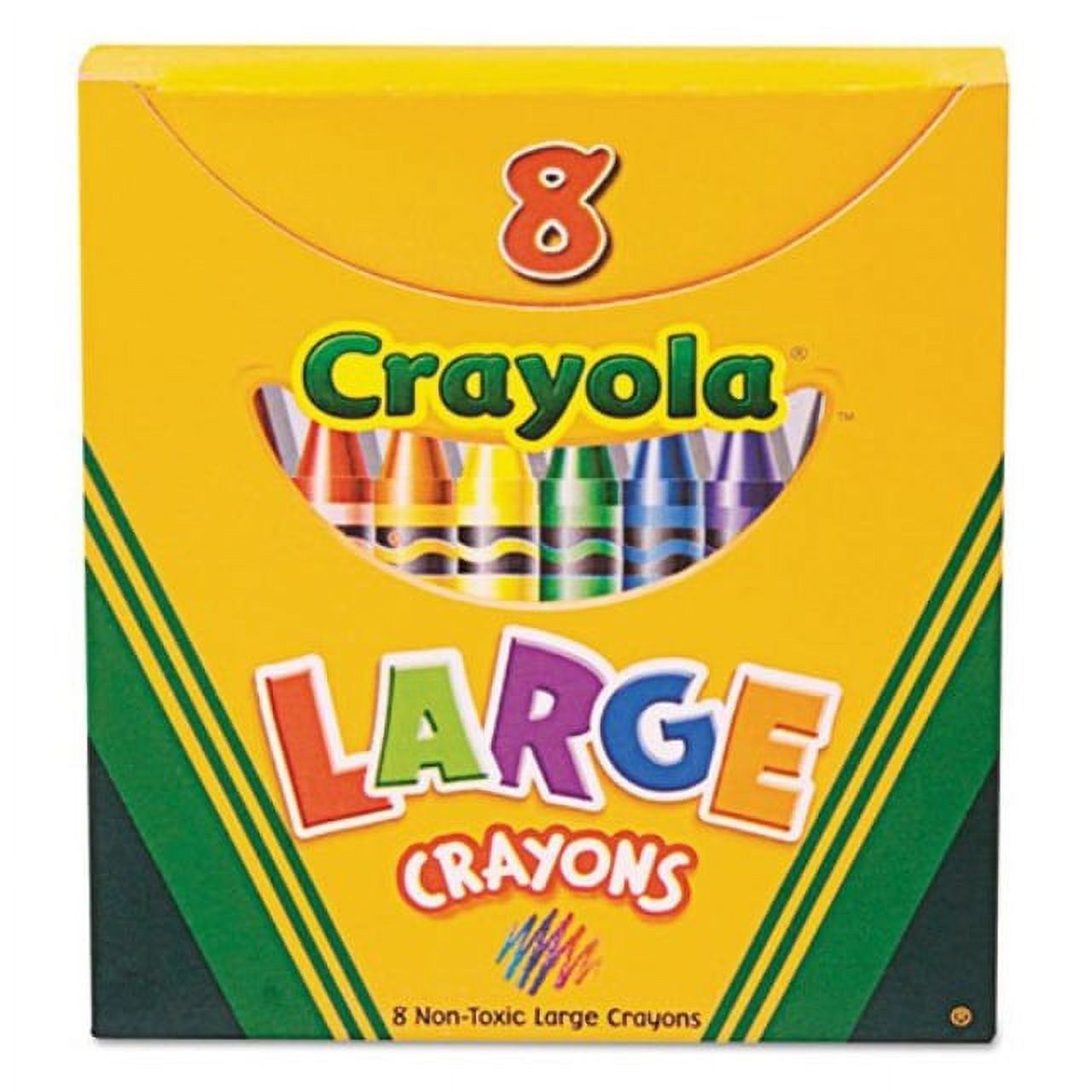 crayola 8ct large crayons lift lid box