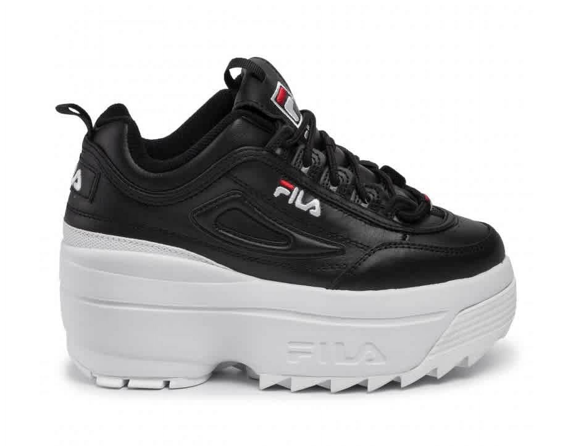 Fila Disruptor II Wedge Womens Shoes Size 8, Color: Black/Red/White