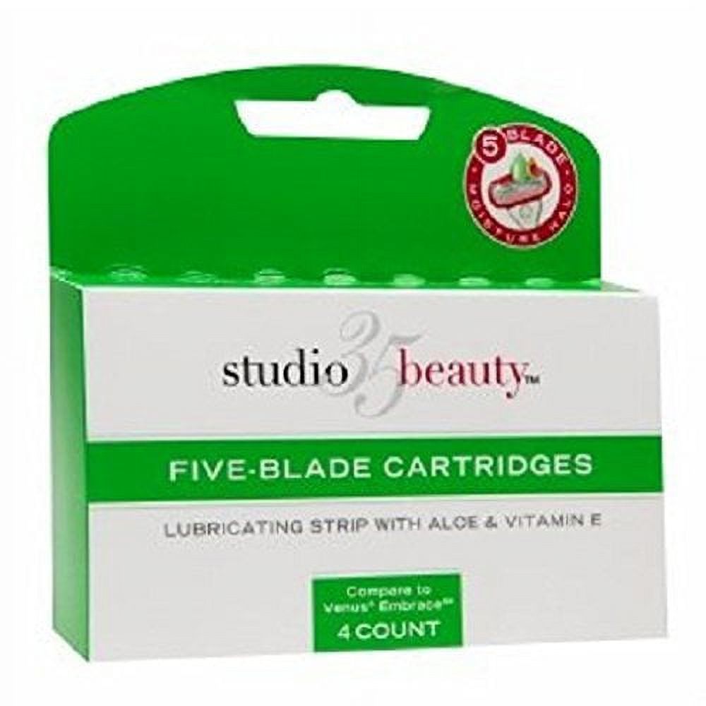 Studio 35 Beauty 5 Blade Cartridges for Women, 4 ea (Single)