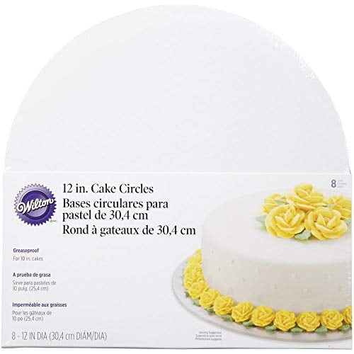 Wilton Cake Boards - 12 Inch Round White , 1 Pack of 1 Piece