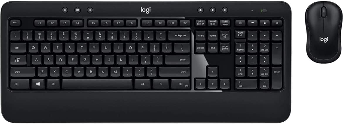 Logitech K540e Wireless Keyboard and M185 Wireless Mouse Combo — Keyboard and Mouse Included, Long Battery Life (with Mouse)