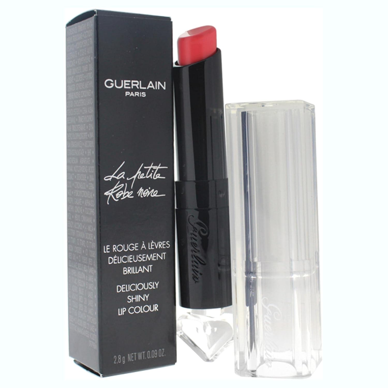 Guerlain La Petite Robe Noire Deliciously Shiny Lip Colour, 040 Coral Collar, 0.09 Ounce