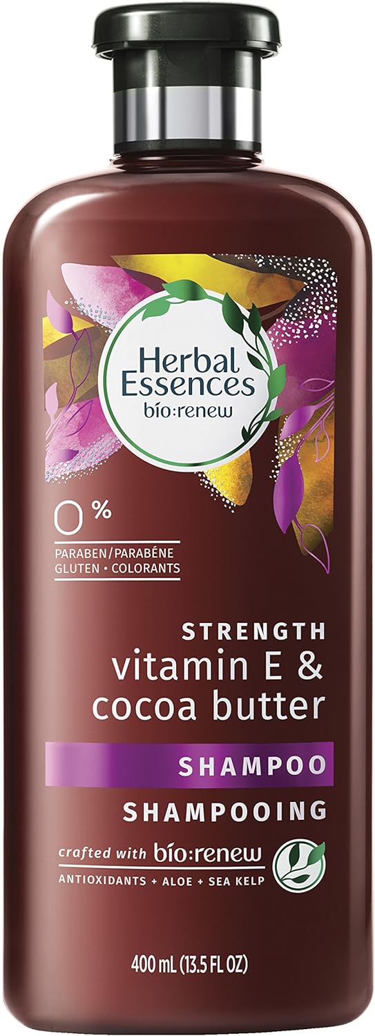 Herbal Essences Biorenew Vitamin E & Cocoa Butter Strength Shampoo, 13.5 FL Oz