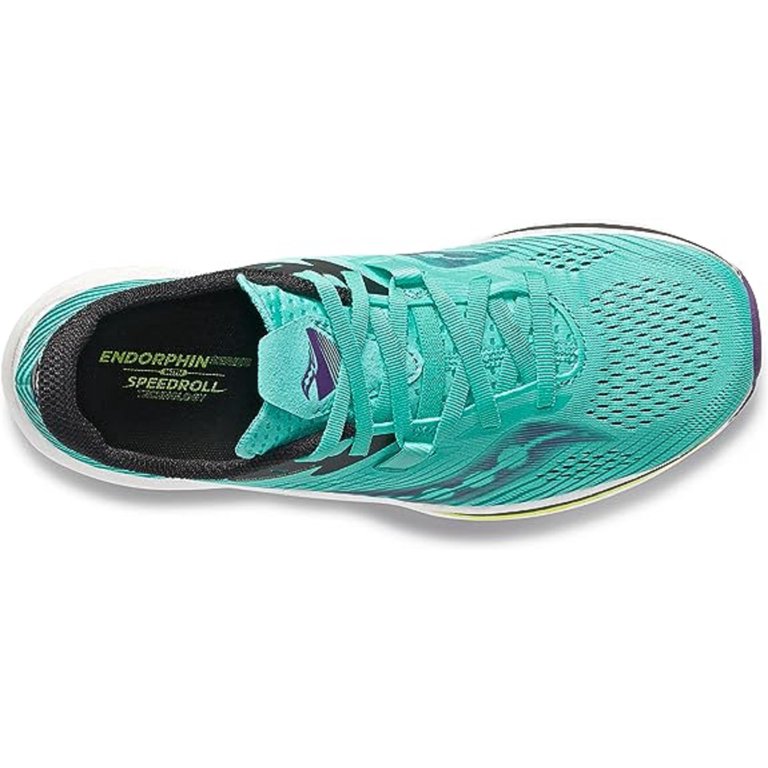 Saucony Women's Endorphin Pro 2 Running Shoe, Cool Mint/Acid, 6.5