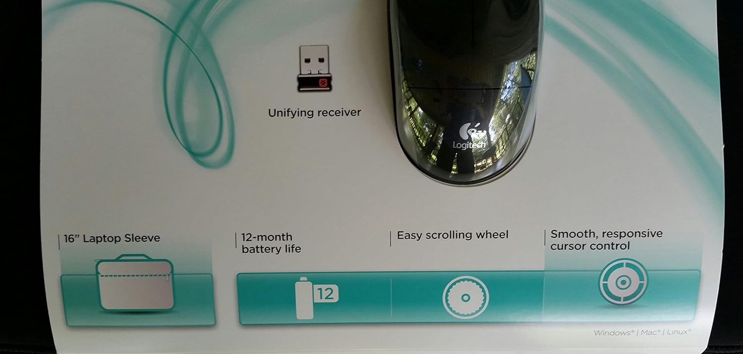 Logitech 910004806 M185 Wireless Laser Mouse with USB Nano Receiver