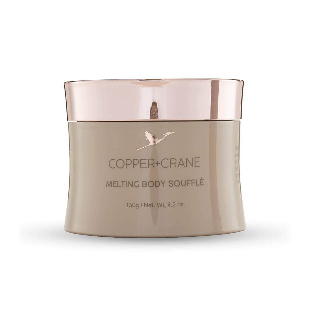 Body Moisturizing Cream | Argan, Avocado & Sweet Almond Oil | COPPER+CRANE Melting Body Souffle | Cruelty Free | Paraben & Sulfate Free | 4.2 oz.